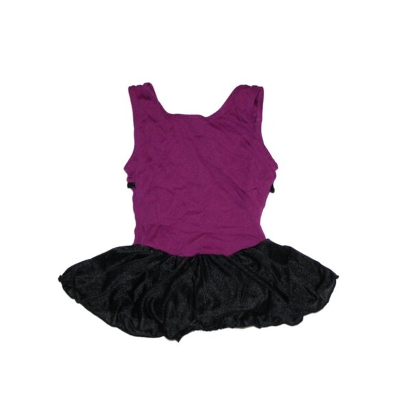 Girl Morét Freestyle by Danskin Purple Black Skirted Dance Leotard Size 4/5 XS - Picture 2 of 2